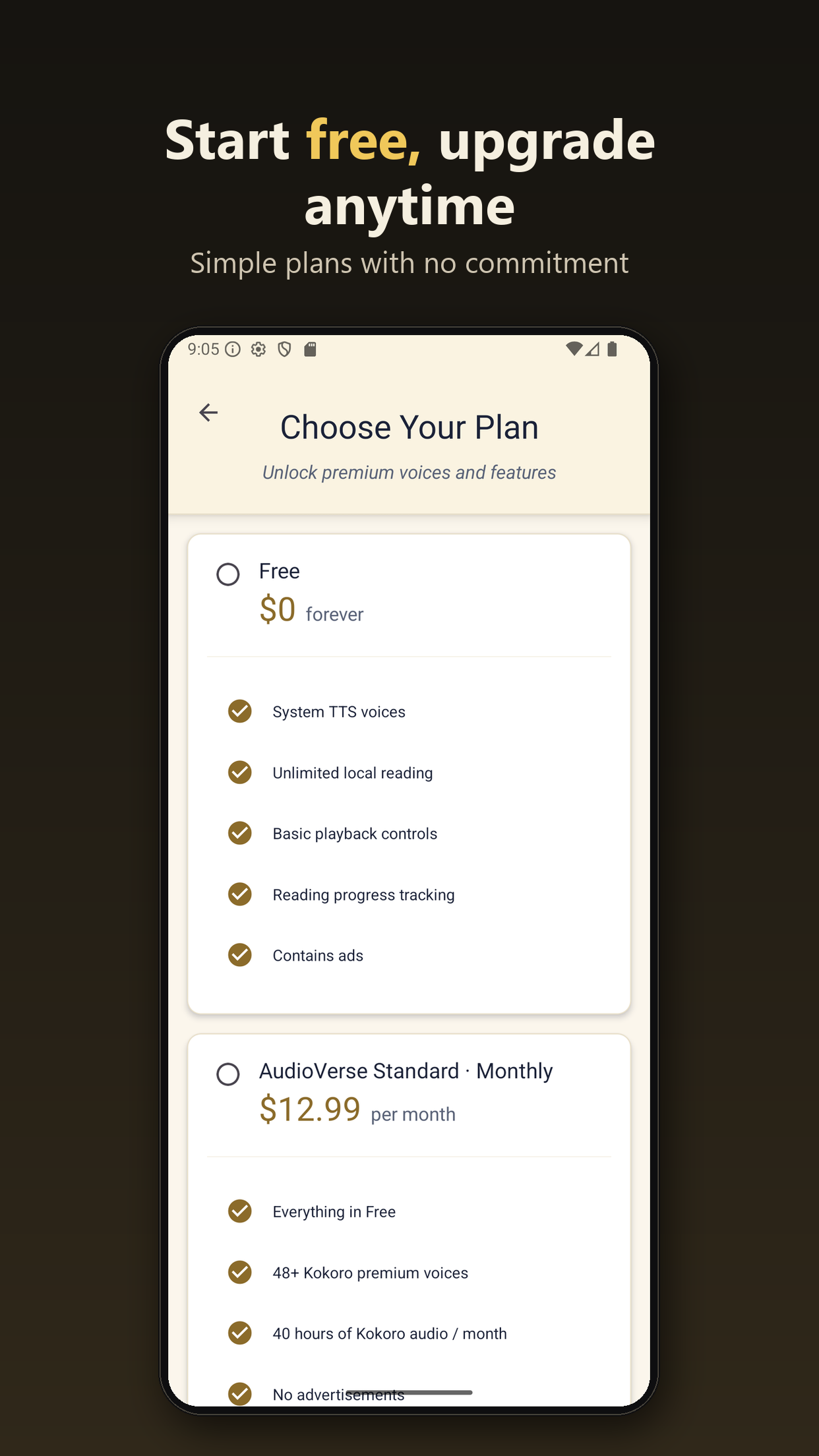 InkDub subscription plan tiers